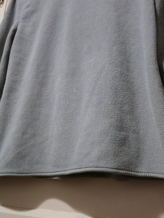 Primark Quarter Zip Up Fleece Henley Sweater Mock Neck Grey Size S - Picture 5 of 5